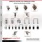 Service Caster 5 Inch 316SS High Temp Glass Filled Nylon 1-1/2 Inch Stem Caster Lock Brake SCC SCC-SS316TTLEX20S514-GFNSHT-112 - alternate 1